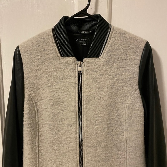 LaMarque Wool/Leather Jacket - Picture 7 of 9